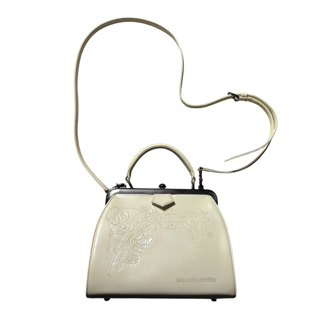 vintage Jean Paul GAULTIER white enamel doctor’s bag “new rose”