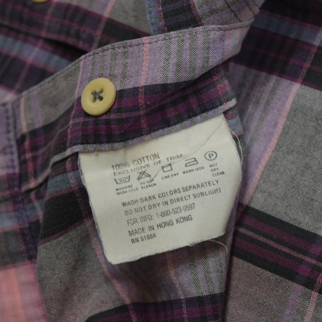 USED 90s patagonia A/C MADRAS Shirt -Medium 02572 | LODGE