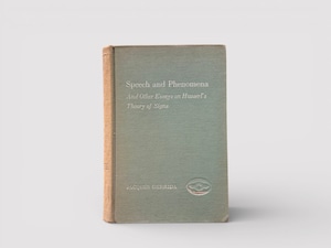 【SFF229】【FIRST ENGLISH EDITION】Speech and Phenomena: And Other Essays on Husserl's Theory of Signs(1973) /Jacques Derrida