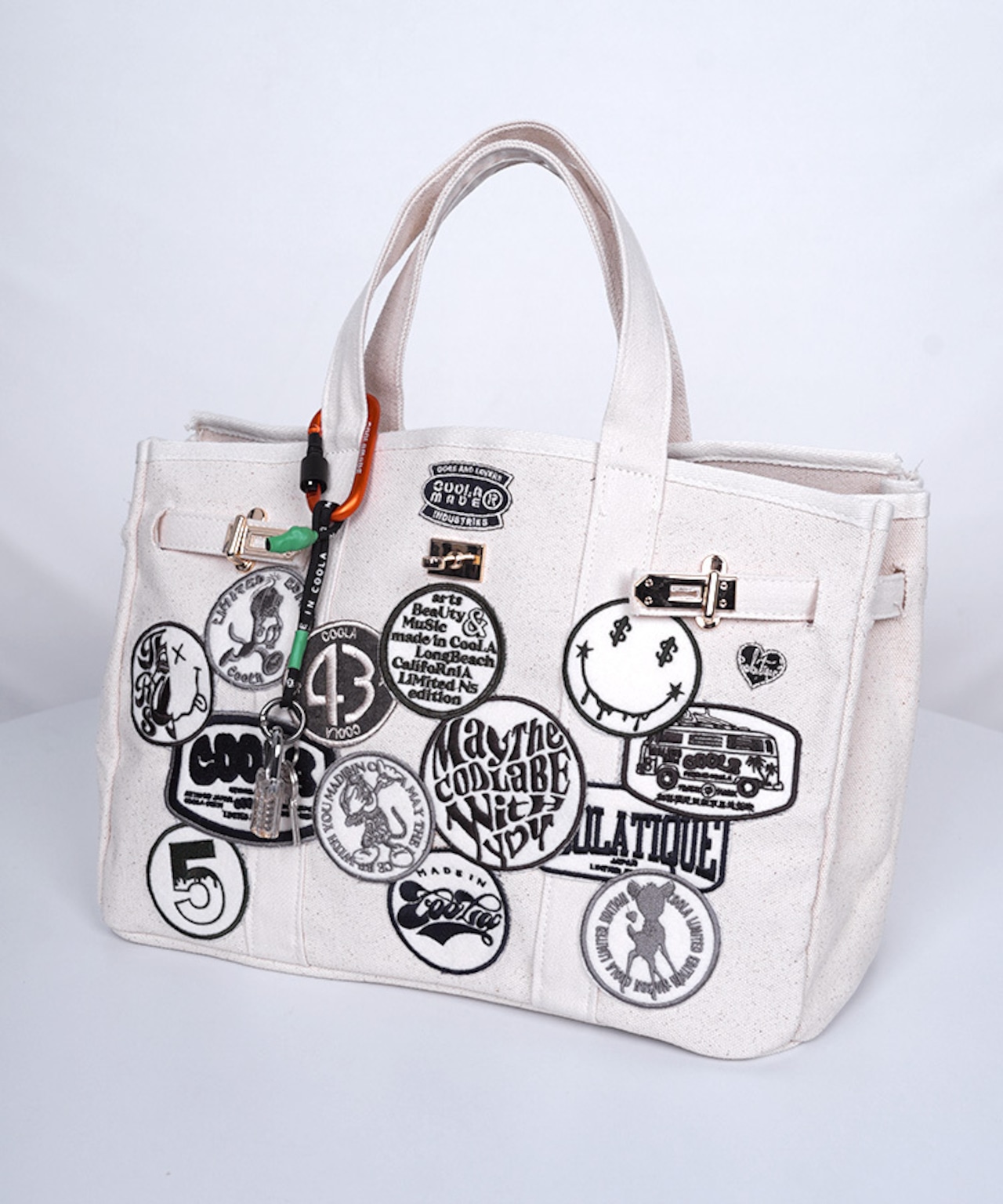 【直営限定ITEM】TYPE-B マルチワッペンターンロックハンドバッグ CQ-48507H