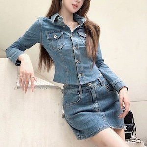 スリムデニムset up 00933