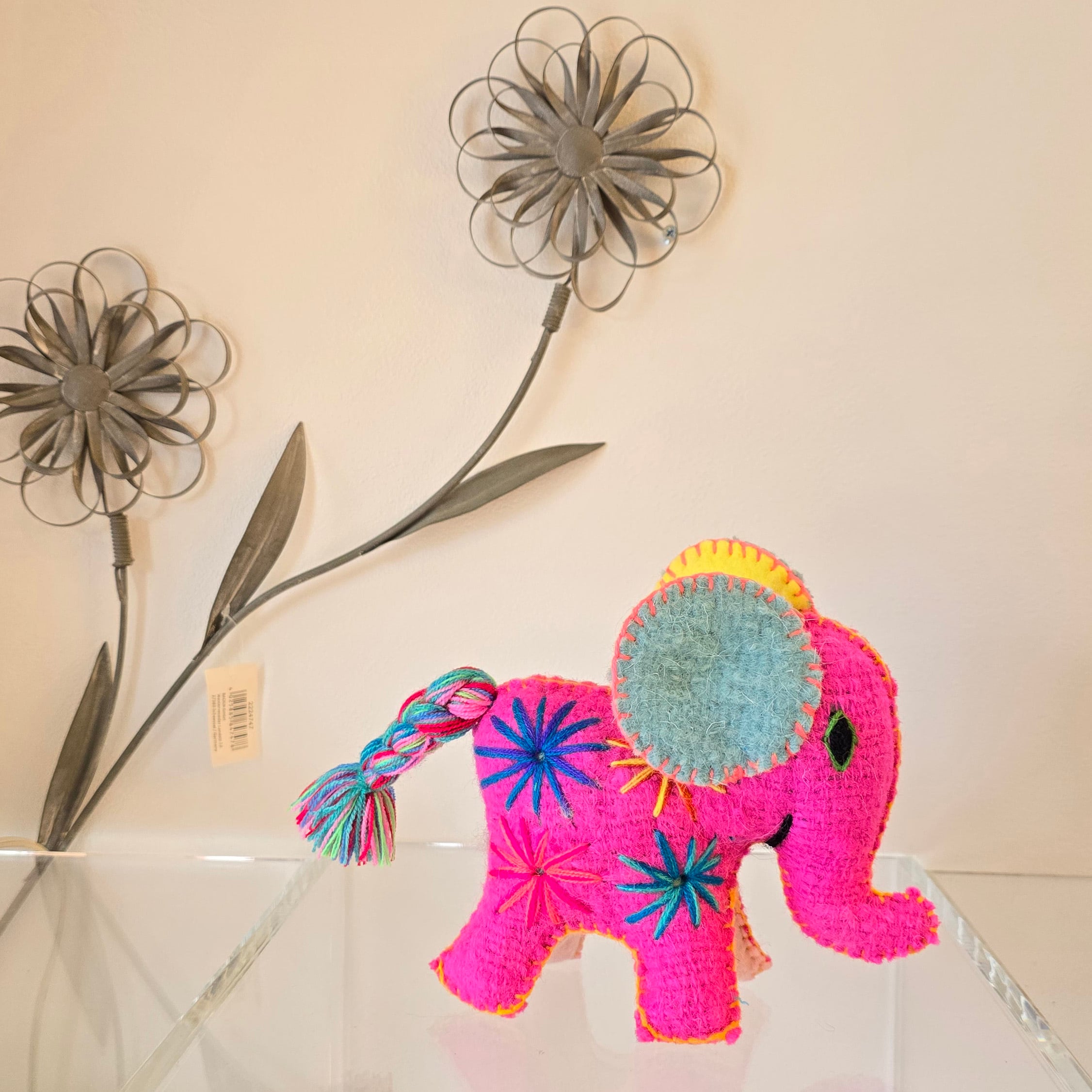 メキシコ直輸入】ハンドメイドぬいぐるみ ANIMAL PARADISE ELEPHANT