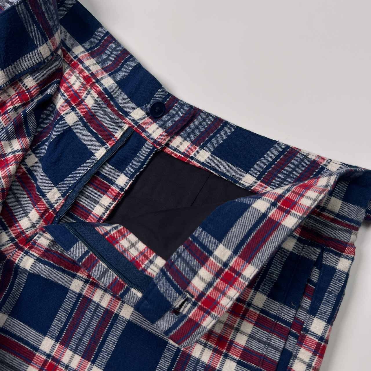 BEAMS GOLF ビームス ゴルフ チェック柄 キュロット ショートパンツ サイズ L /フランネルコットン