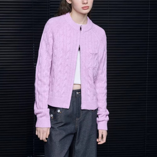 ケーブルニットカーディガン ・20974