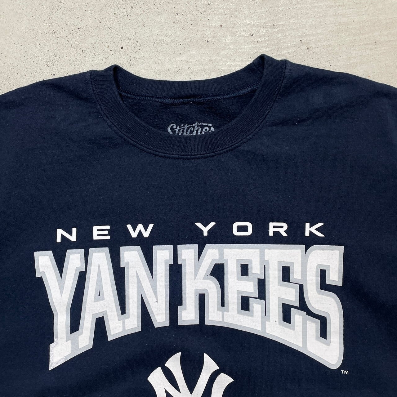 MLB NEW YORK YANKEES チームロゴプリント スウェットシャツ メンズXL