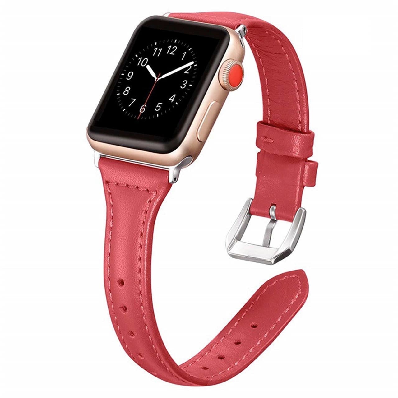 Apple Watch 交換バンド 細めタイプ 皮革 ベルト 上品 アップル