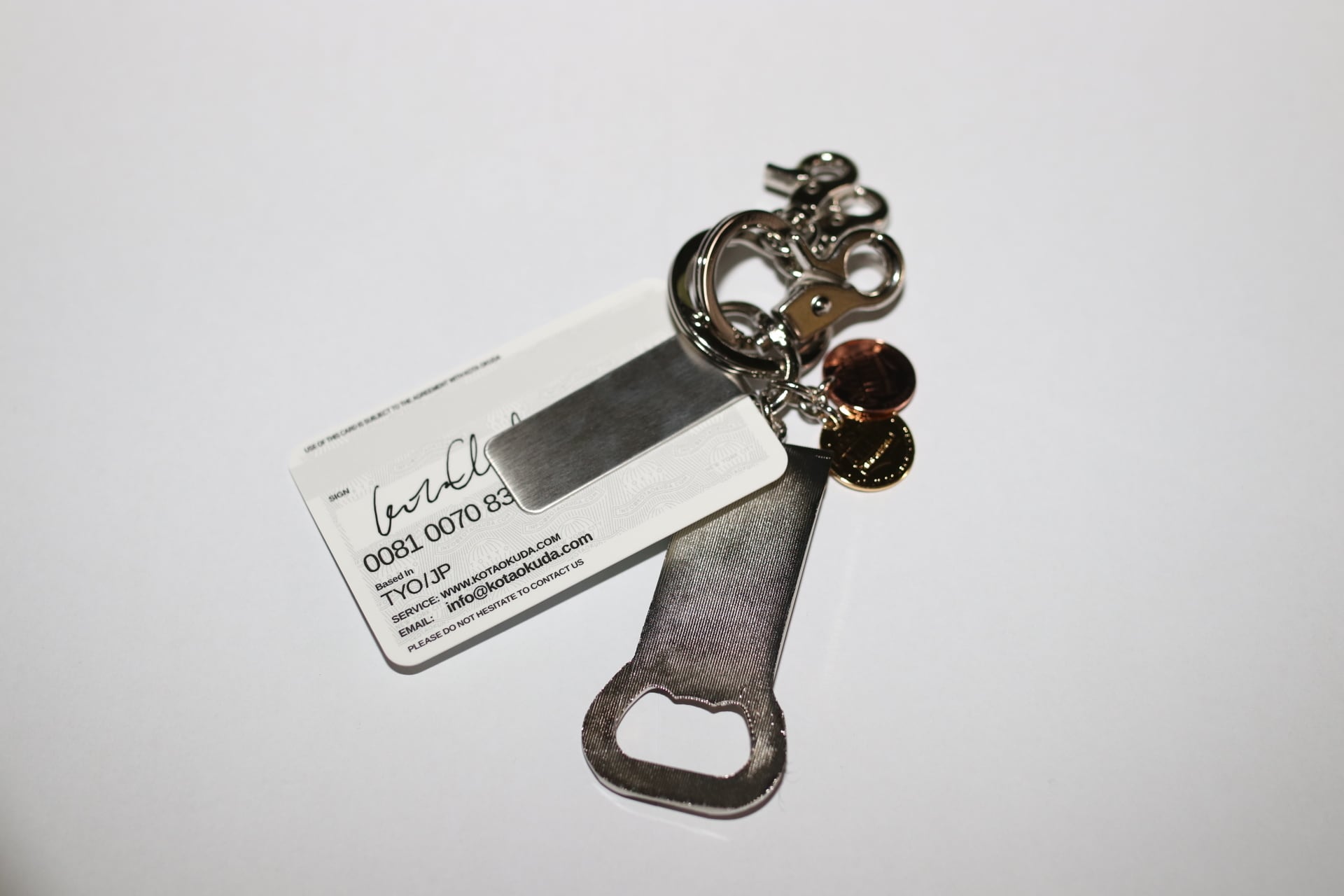 26SS】KOTA OKUDA MONEY CLIP KEYRING(STEEL/MULTI) KOMW-008 | IAAAM