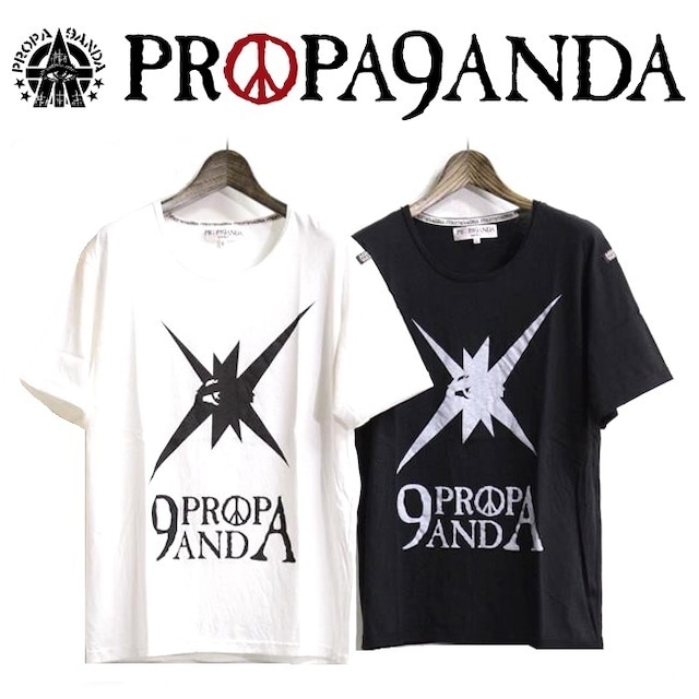 【30%OFF SALE】PROPA9ANDA / プロパガンダ「X EYE-D TEE」Ｔシャツ 半袖 Uネック 黒 白 ブラック ホワイト スカル ドクロ メンズ レディース 有刺鉄線ロゴ UK パンク ロック PUNK ROCK ハードコア HARDCORE メタル METAL バンド ギフトラッピング無料 ステージ衣装 Rogia