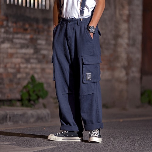 サスペンダーワイドパンツ PS1007