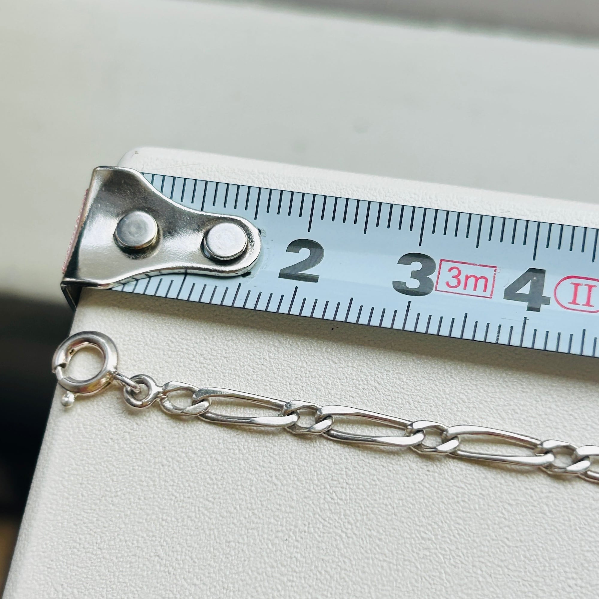 フランスシルバー800 OLD stock IDブレスレット（17.5cm / 3.2g