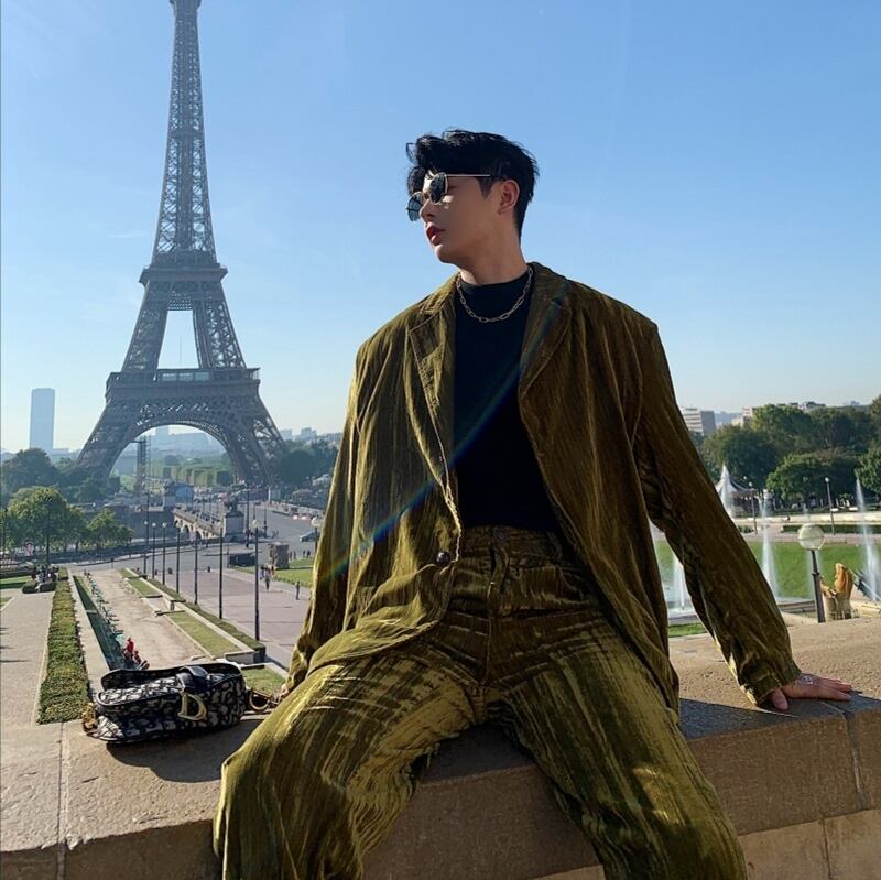 スーツセット ジャケット パンツ ベルベット ヴィンテージ ゆるいカジュアル 韓国メンズファッション輸入専門bt Style