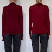 メッシュシアーボトルネックPO/レッド