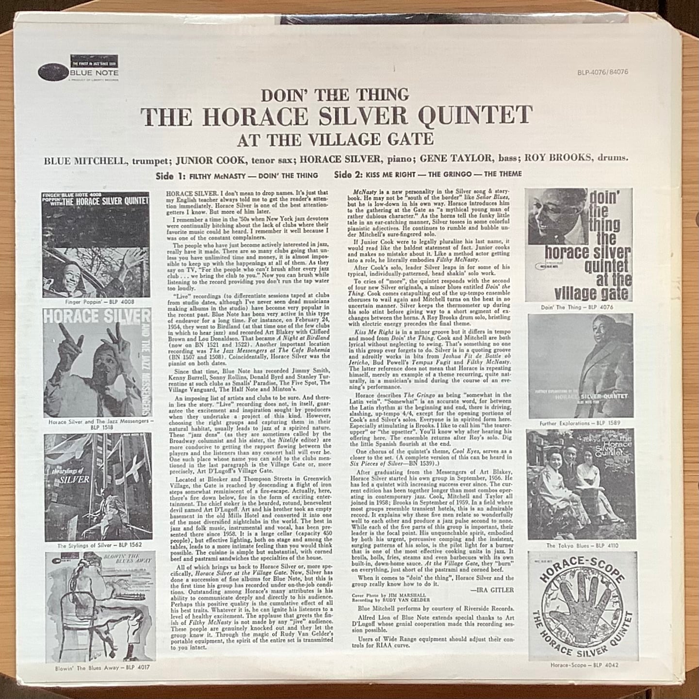 THE HORACE SILVER QUINTET / DOIN' THE THING | Plastic Soul Records