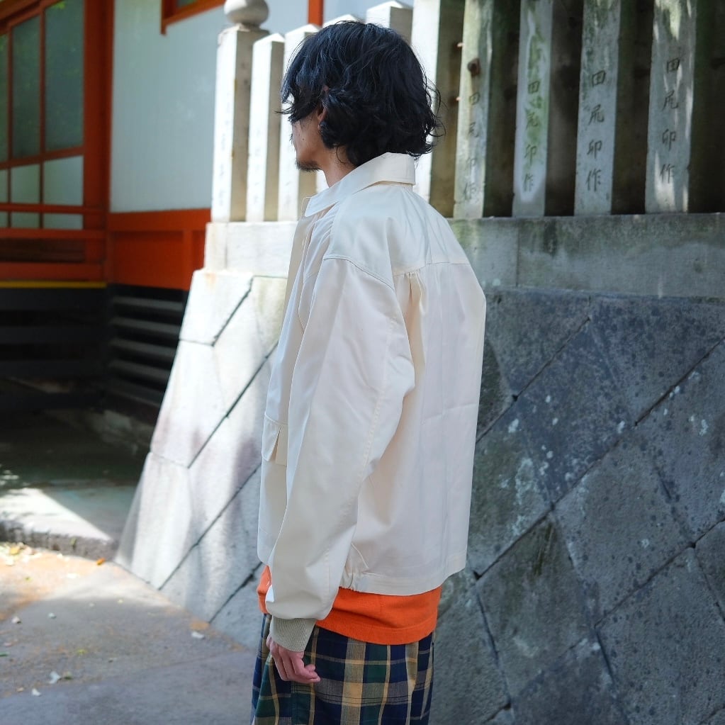 KENNETH FIELD(ケネスフィールド) /DRIVING JACKET 65/35 -OFF WHITE