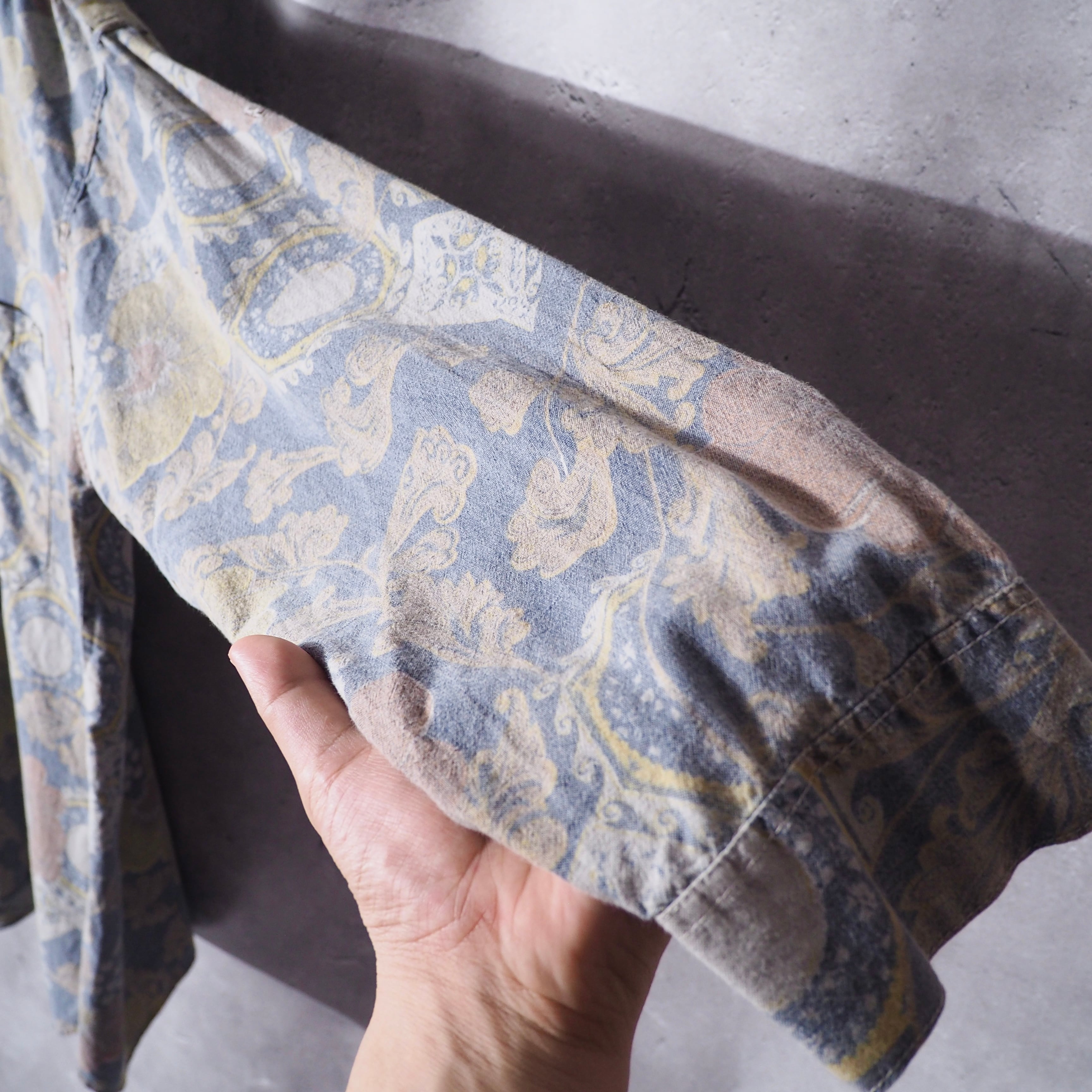 1980s ” 蜃気楼 - Mirage ” Beautiful luxury pattern vintage loose shirt