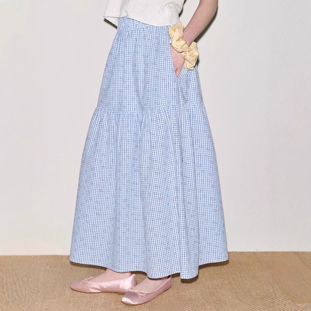 【スカート】 レディース ロング スカート 春 夏 きれいめ 可愛い ハイウエスト ロングスカート 春 夏 秋 冬 20代 30代 40代 50代 フレアスカート ロング スカート チェック S M L