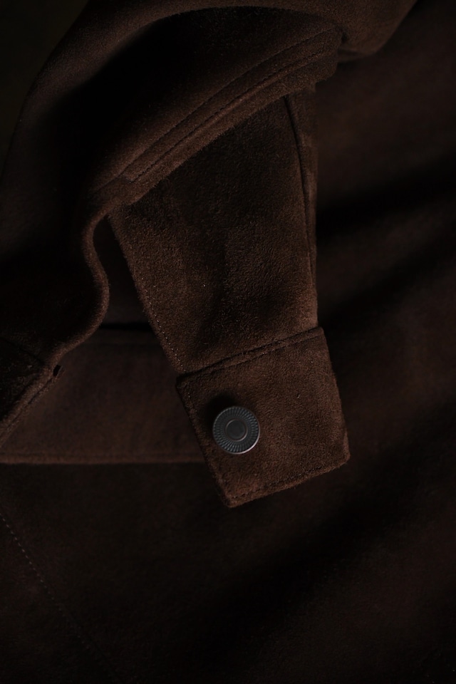 A.PRESSE / Vintage Suede Leather 1st Type Jacket (BROWN)