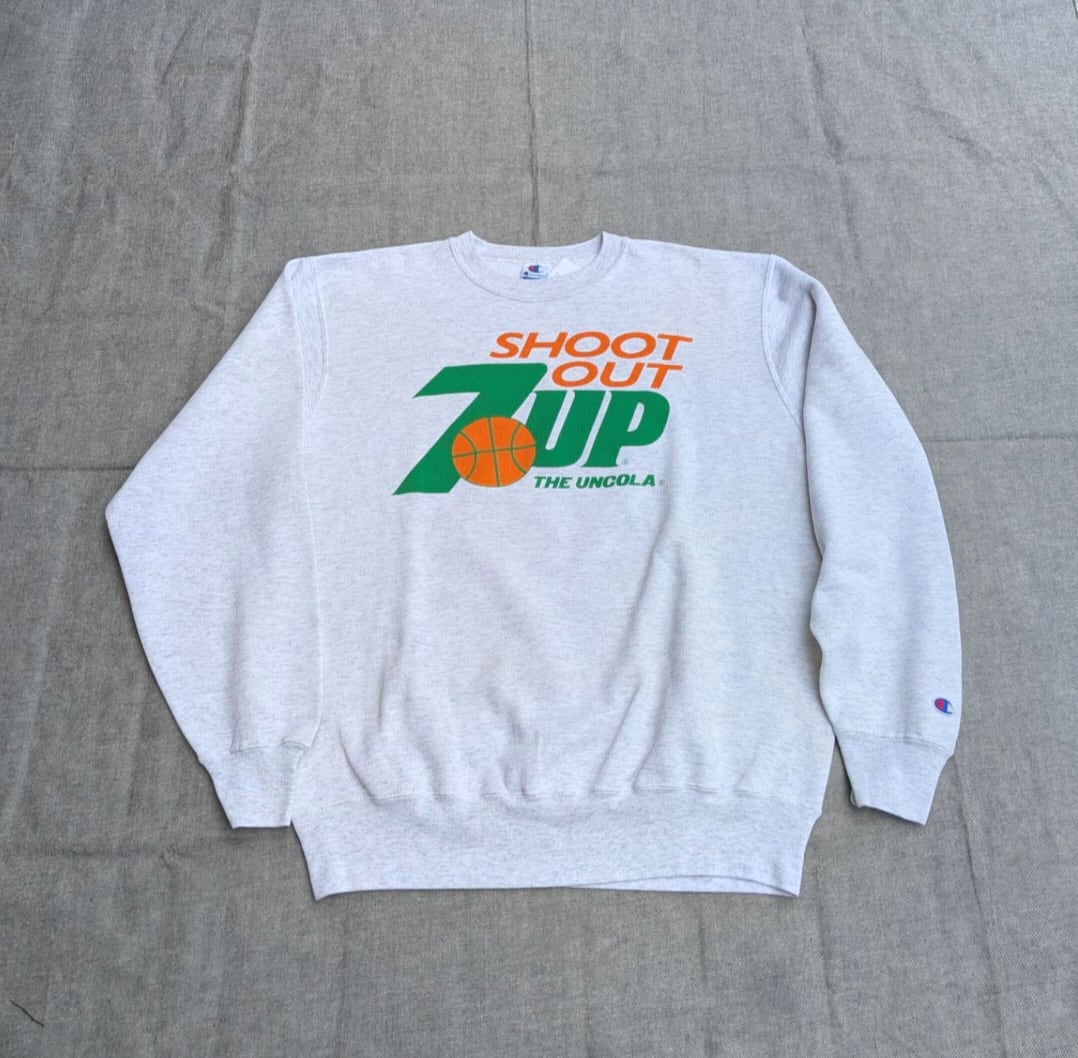 90s Champion「7UP」企業 sweat shirt 小岩店