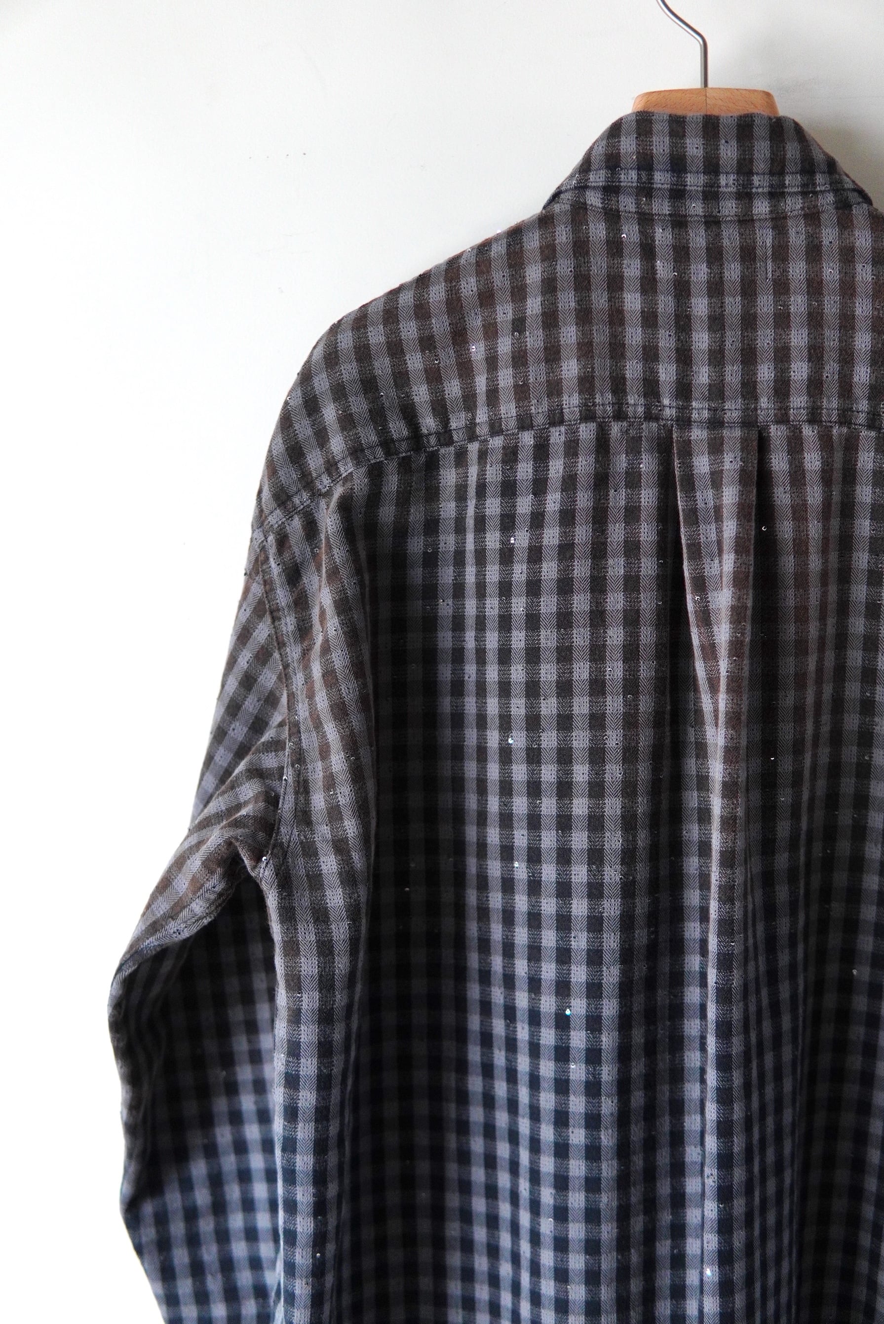 MASU / FADED SPARKLING PLAID SHIRT | POETRY