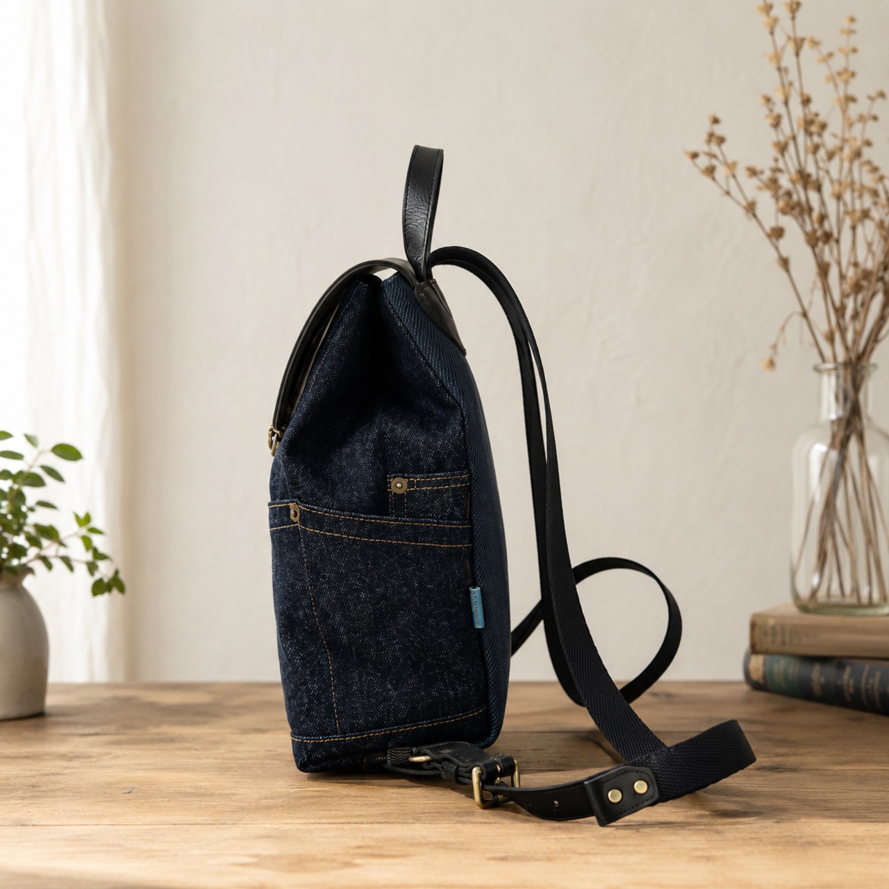 【IBARA】DENIM MINI RUCK 豊岡鞄 (TB-24) - 5