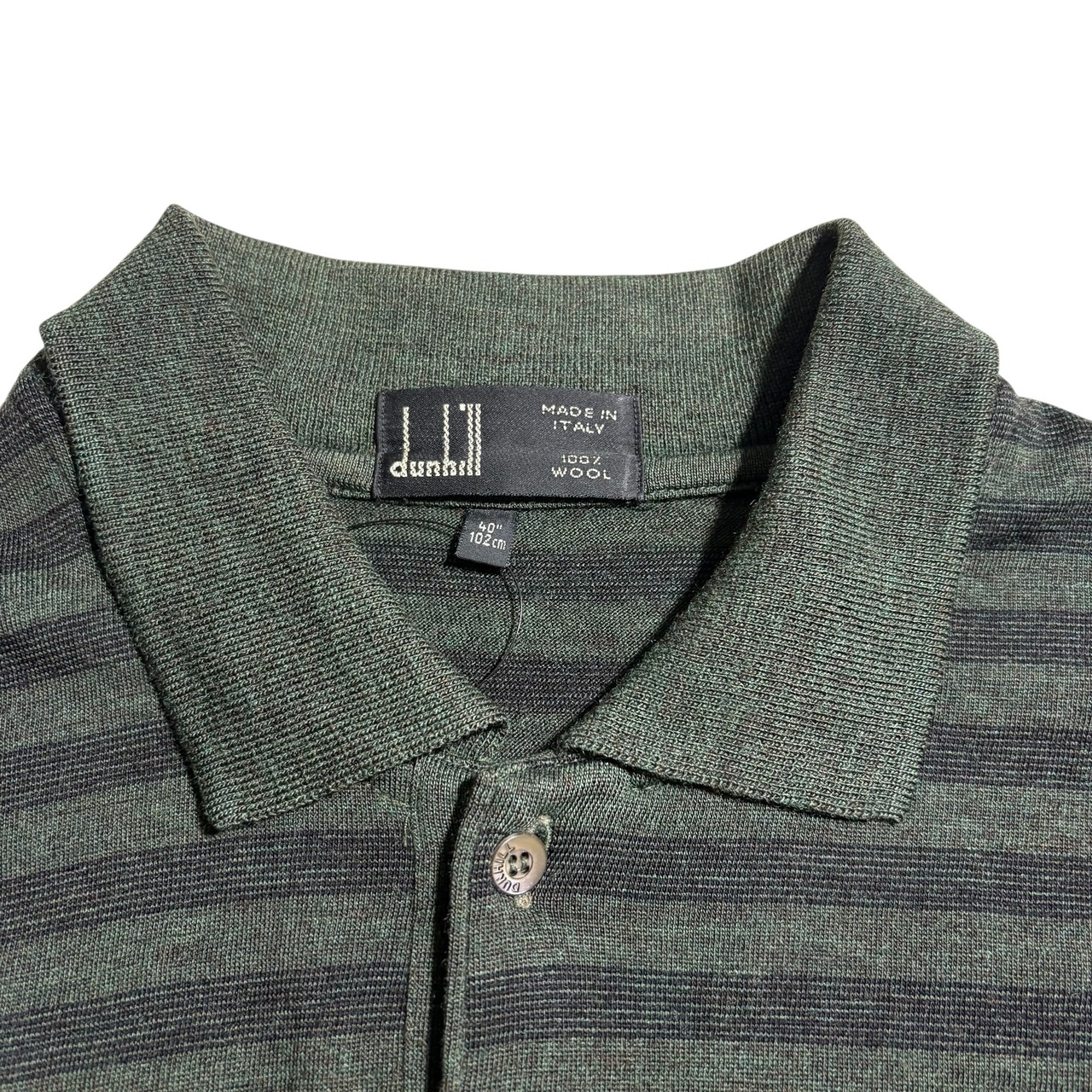vintage DUNHILL border knit polo