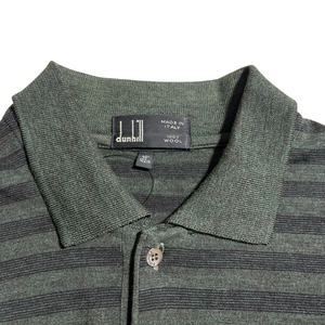 vintage DUNHILL border knit polo