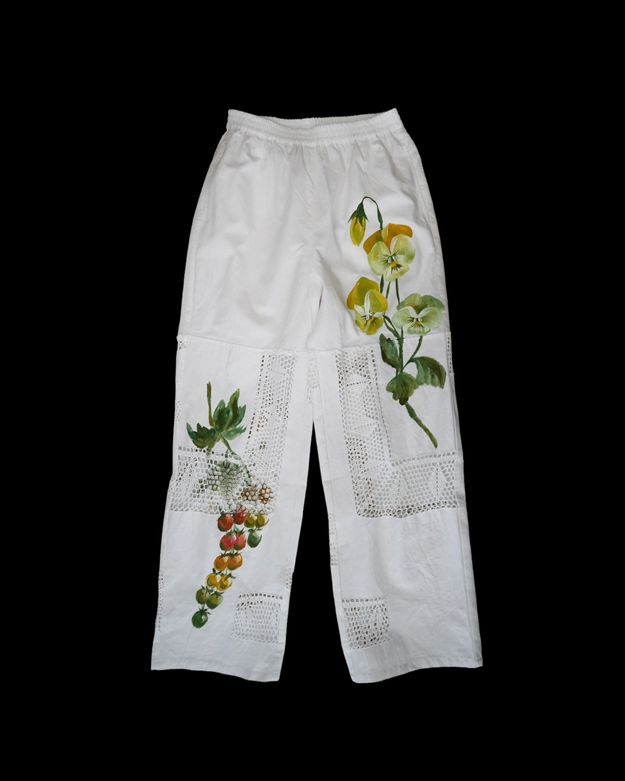 vintage lace pants tomato yellowpansy