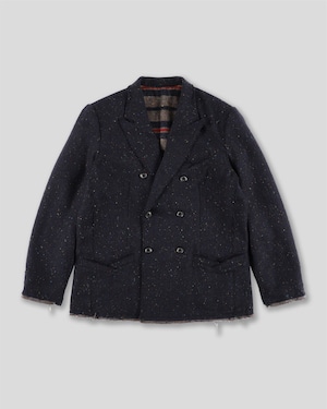 NEP TWEED DOUBLE JACKET NAVY