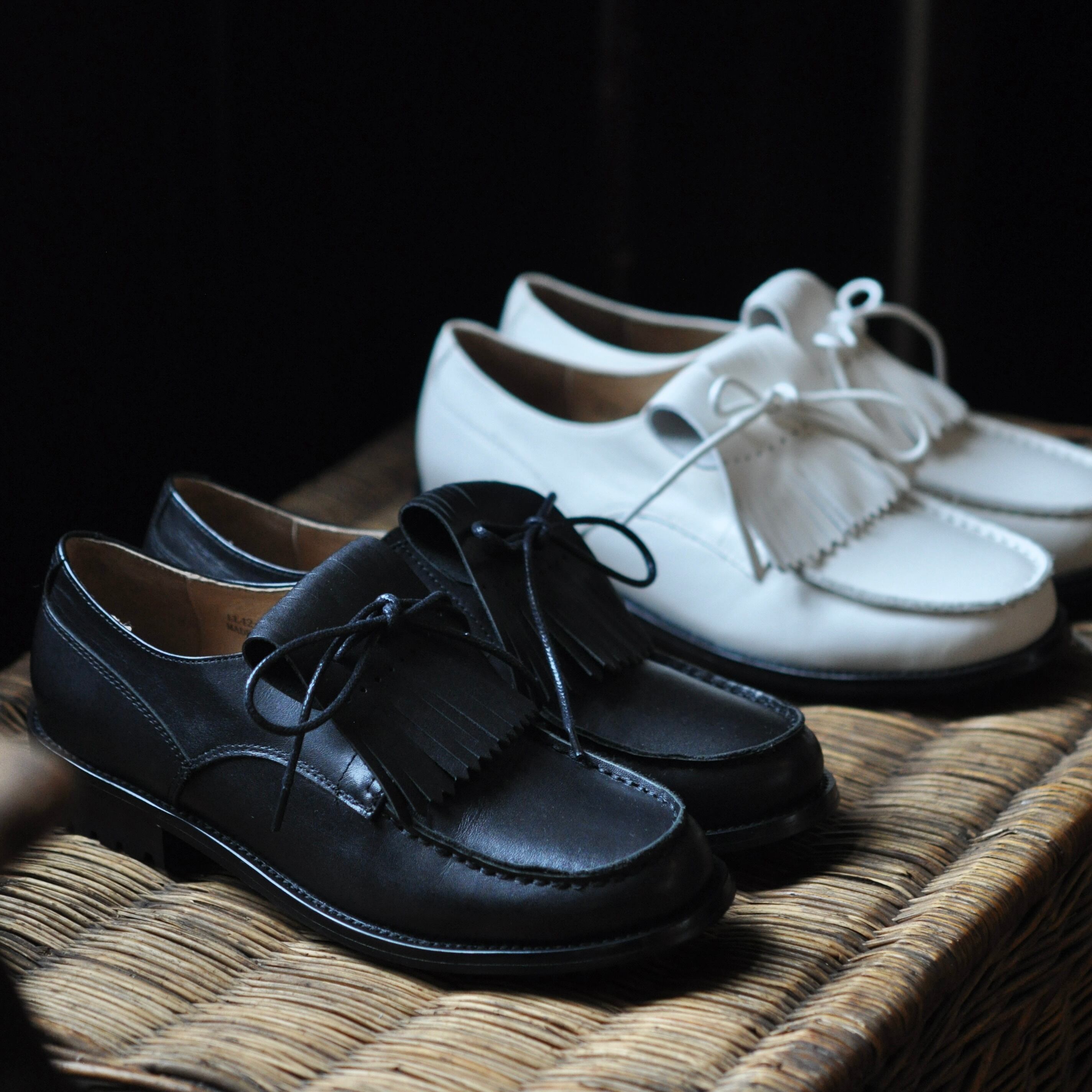 ARTESANOS 3way leather shoes - black・white -