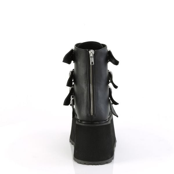 □【サイズ交換OK】Demonia（デモニア）正規保証品 厚底 ブーツ 黒