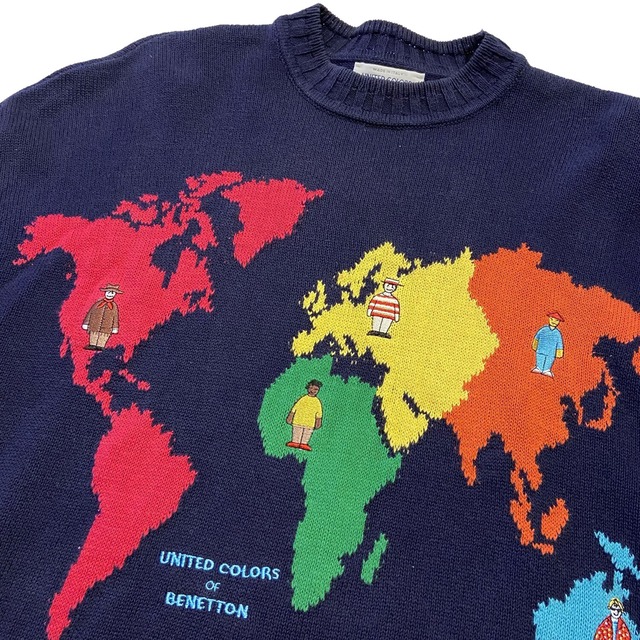 90s UNITED COLORS OF BENETTON Cotton Knit | SPROUT ONLINE