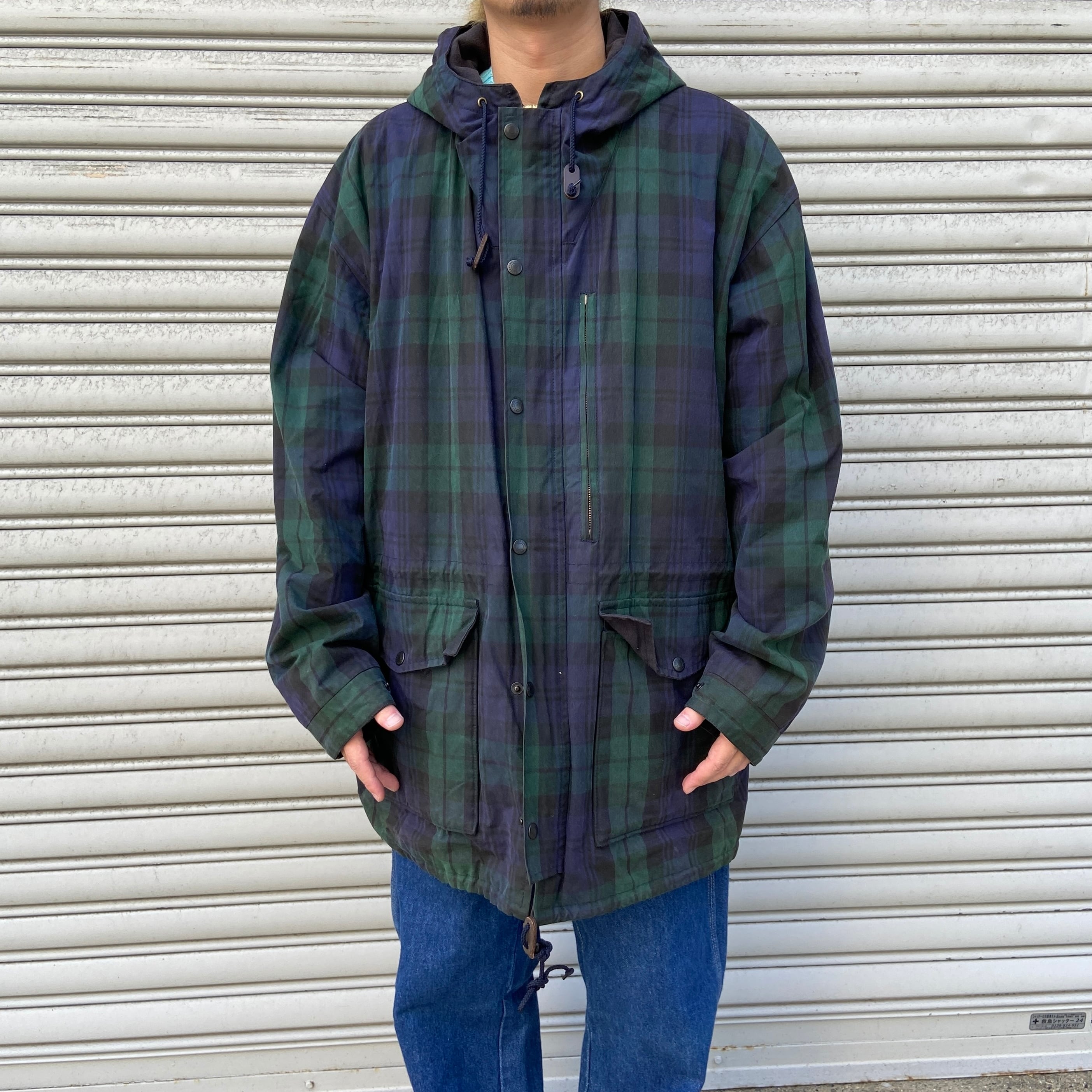 STUSSY　ステューシー　スウェット　XL　パッチ　グレー　ブラックウォッチ