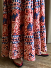 oriental pattern import dress-5238-5