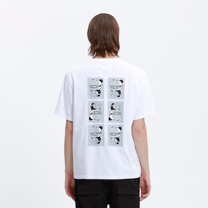 送料無料【HIPANDA ハイパンダ】メンズ BROプリント Tシャツ MEN'S BRO PRINT SHORT SLEEVED T-SHIRT / WHITE・BLACK