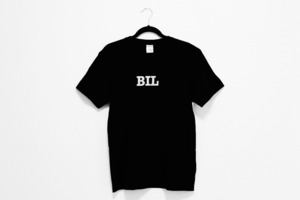 初代 BIL×ロゴ Tシャツ［ブラック×ホワイト］