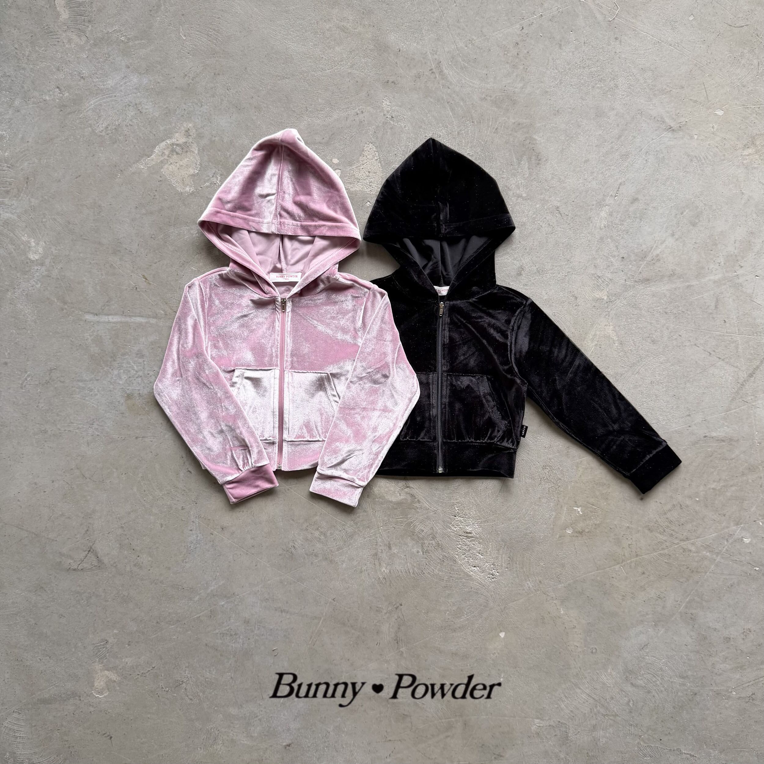 kids|velour zipup hoodie