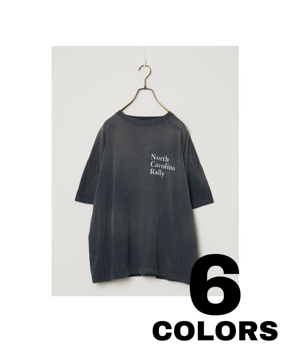 REMI RELIEF / NEW SP加⼯20/天竺BIGサイズ T（North Carolina Rally