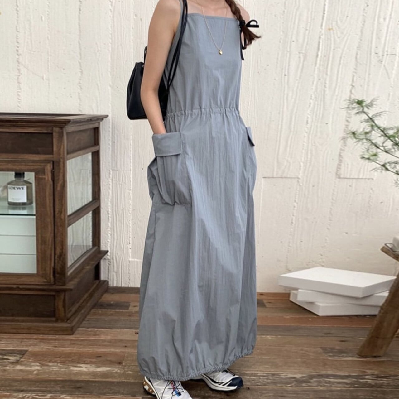 Drawstring Pocket Dress 01350