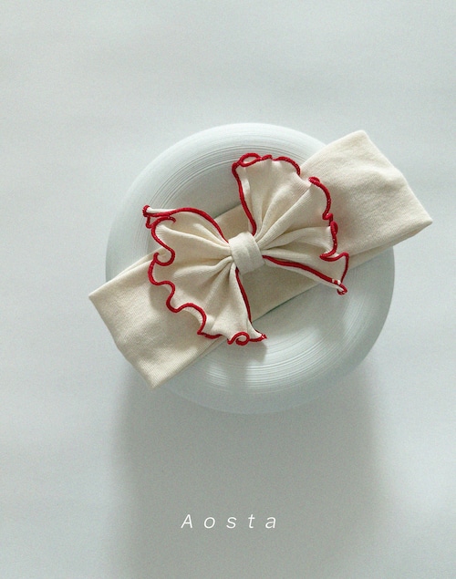 【予約】aosta リボンヘアバンド