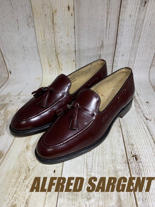 未使用 ビンテージレア Alfred Sargent アルフレッドサージェント タッセルローファ UK7 25.5cm