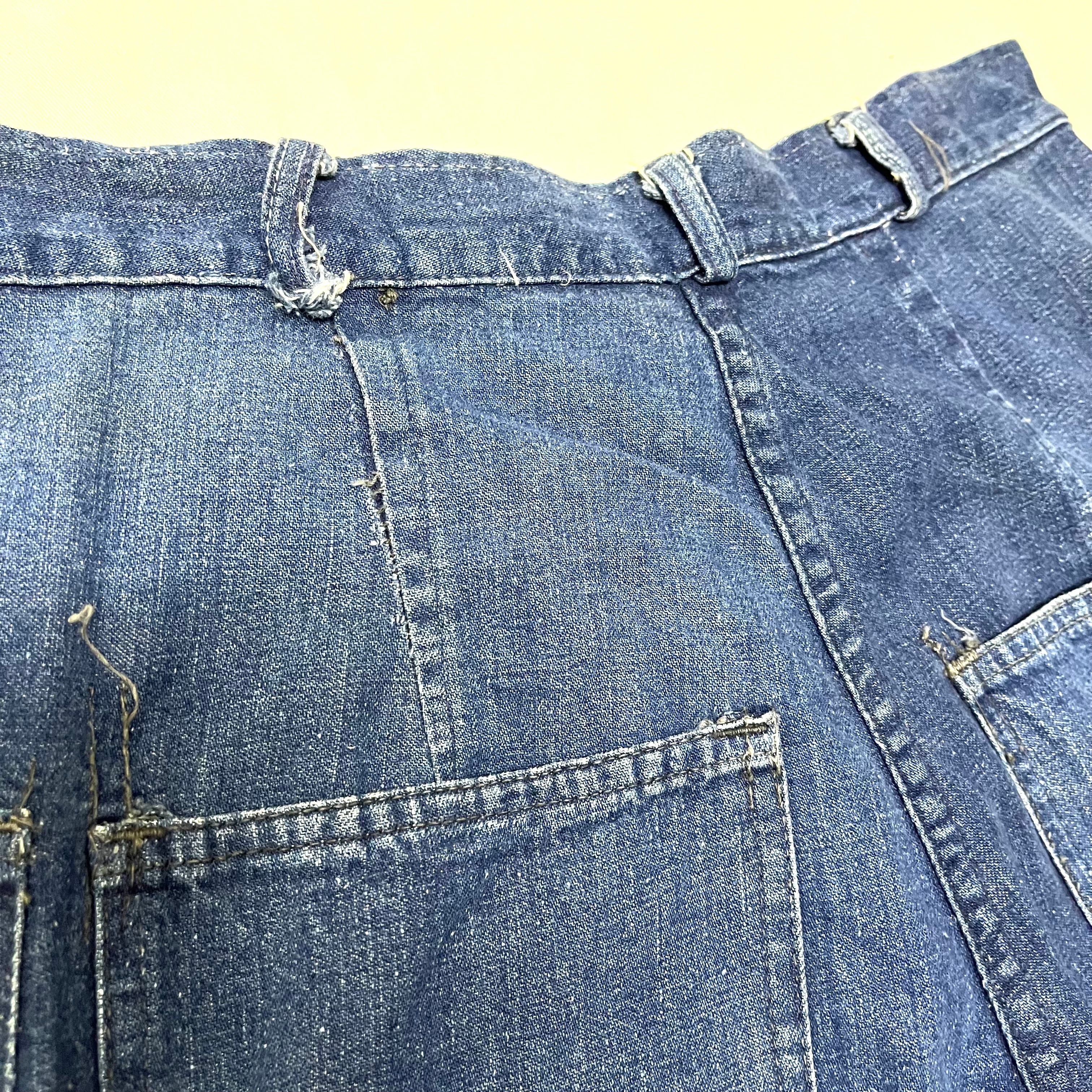 WW2 U.S.NAVY DUNGAREE DENIM TROUSER インディゴデニム巻き WW2 U.S.NAVY DUNGAREE DENIM TROUSER インディゴデニム巻き