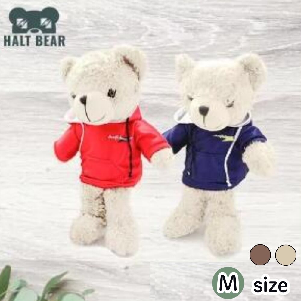 HALTBEAR ハルトベアー (クマのカラー/パーカーのカラー 選べます)(Mサイズ)