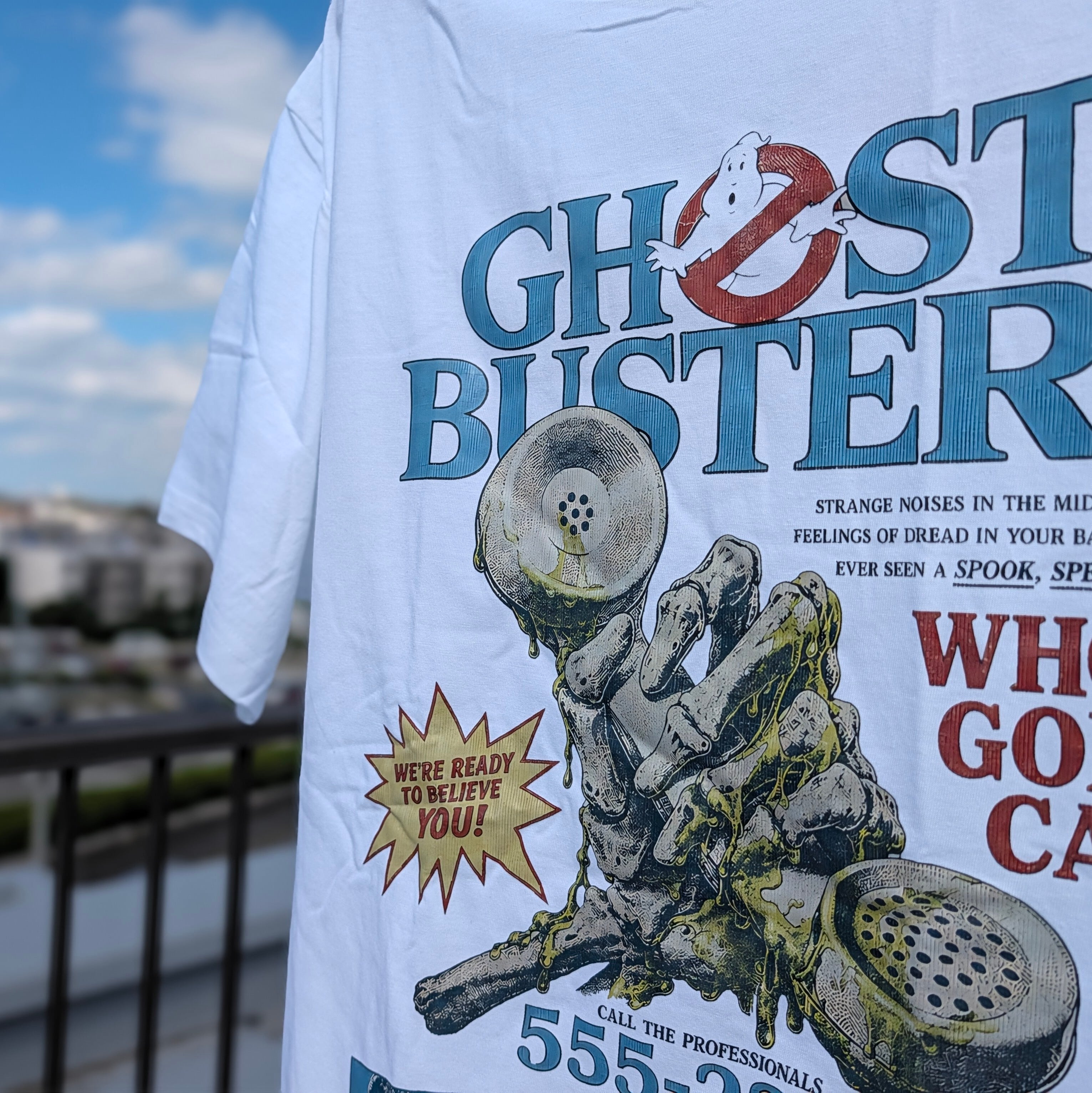 【 Ghostbusters (ゴーストバスターズ ) 】『 WHO YA GONNA CALL? 』映画Tシャツ / Tシャツ〚アメリカン雑貨 アメトイ〛
