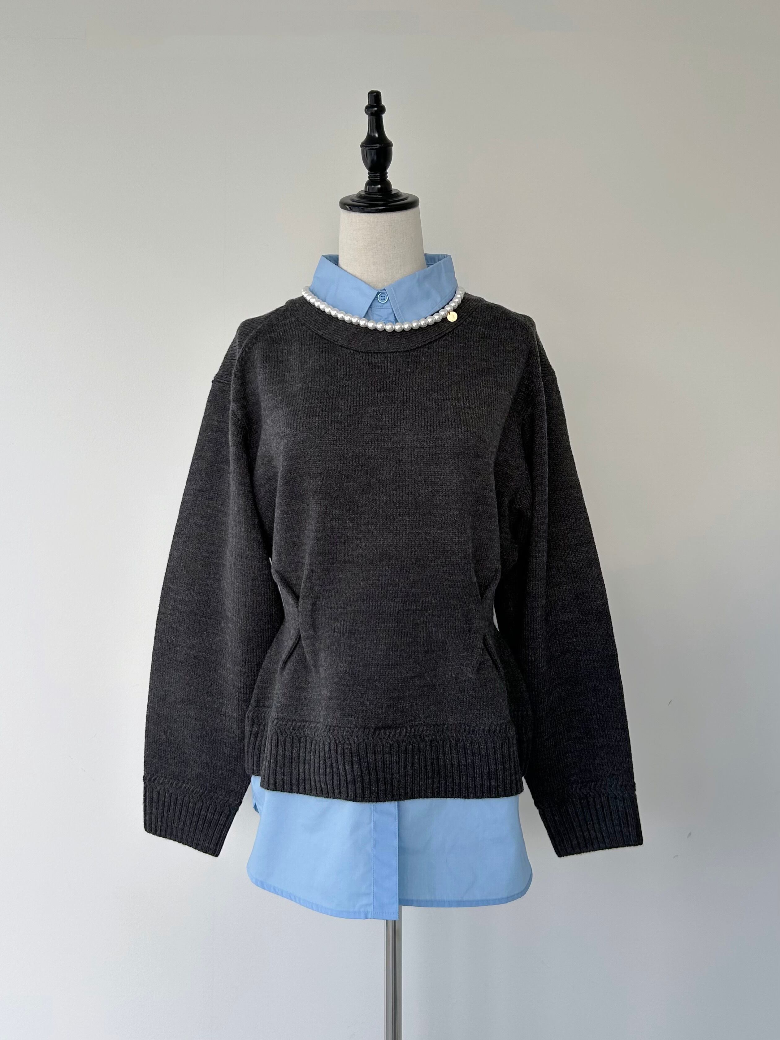 MUVEIL シャツニットプルオーバー | KOKO