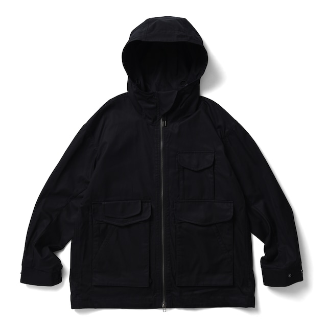 gabardine mountain parka  BLACK