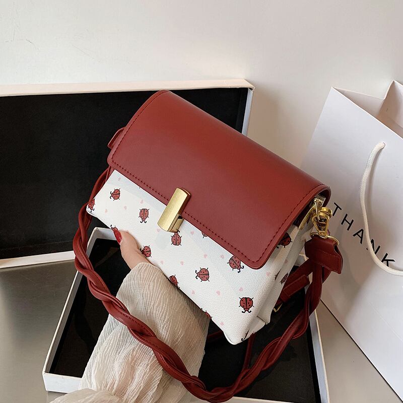 夏の小さなバッグ女性バッグ2020新しい波ファッションワイルドメッセンジャーバッグネット赤い海大容量ショルダーバッグ Tiancai_Wing_Bag1595556