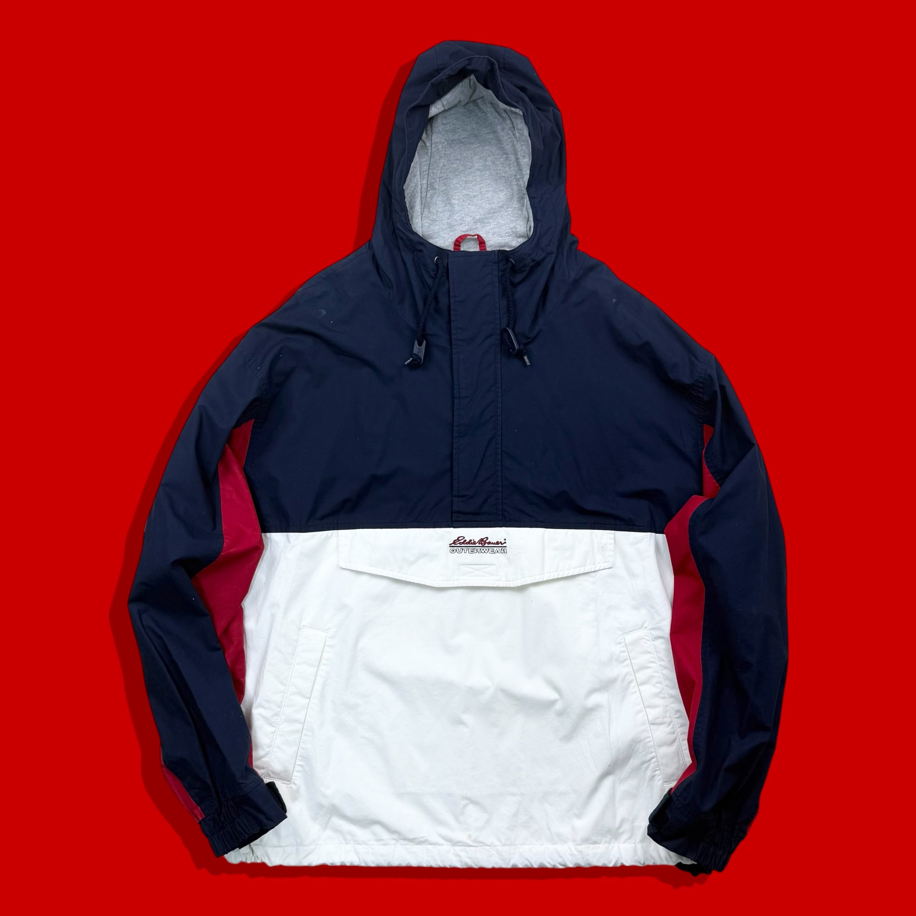 00s Eddie Bauer OUTDOOR OUTFITTERS Tricolore Cotton Anorak | MARKET