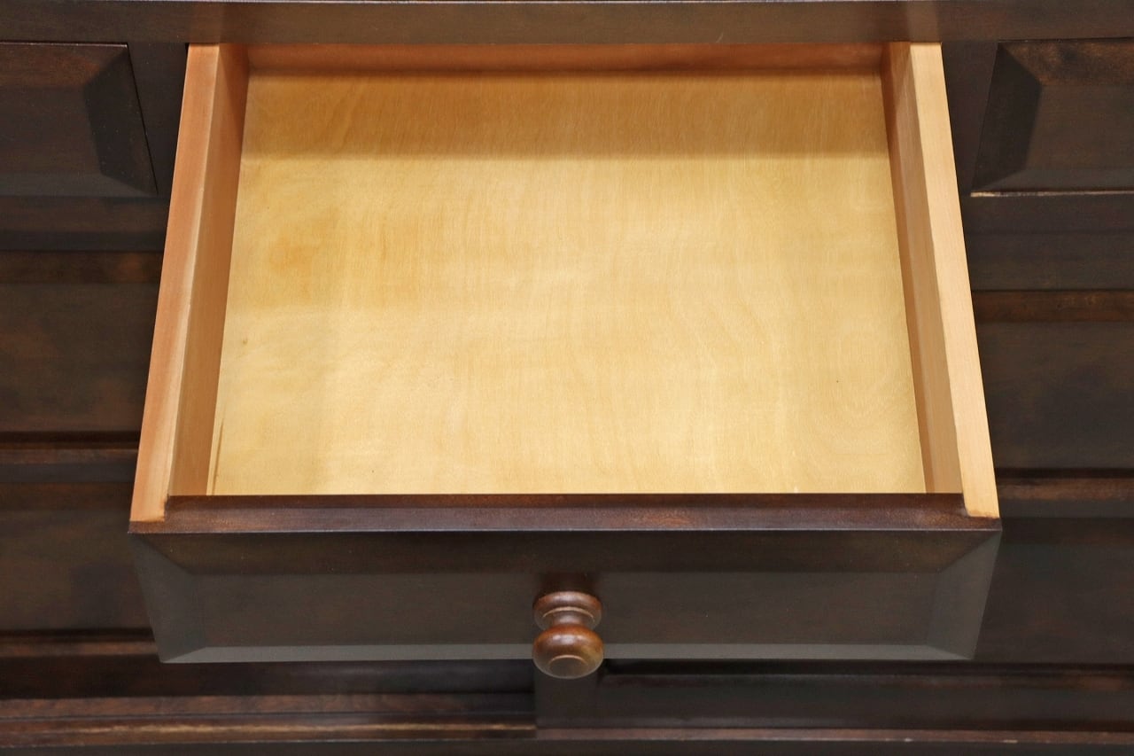 松本民芸家具 K-3型食器棚 カップボード 飾り棚 ミズメザクラ無垢材