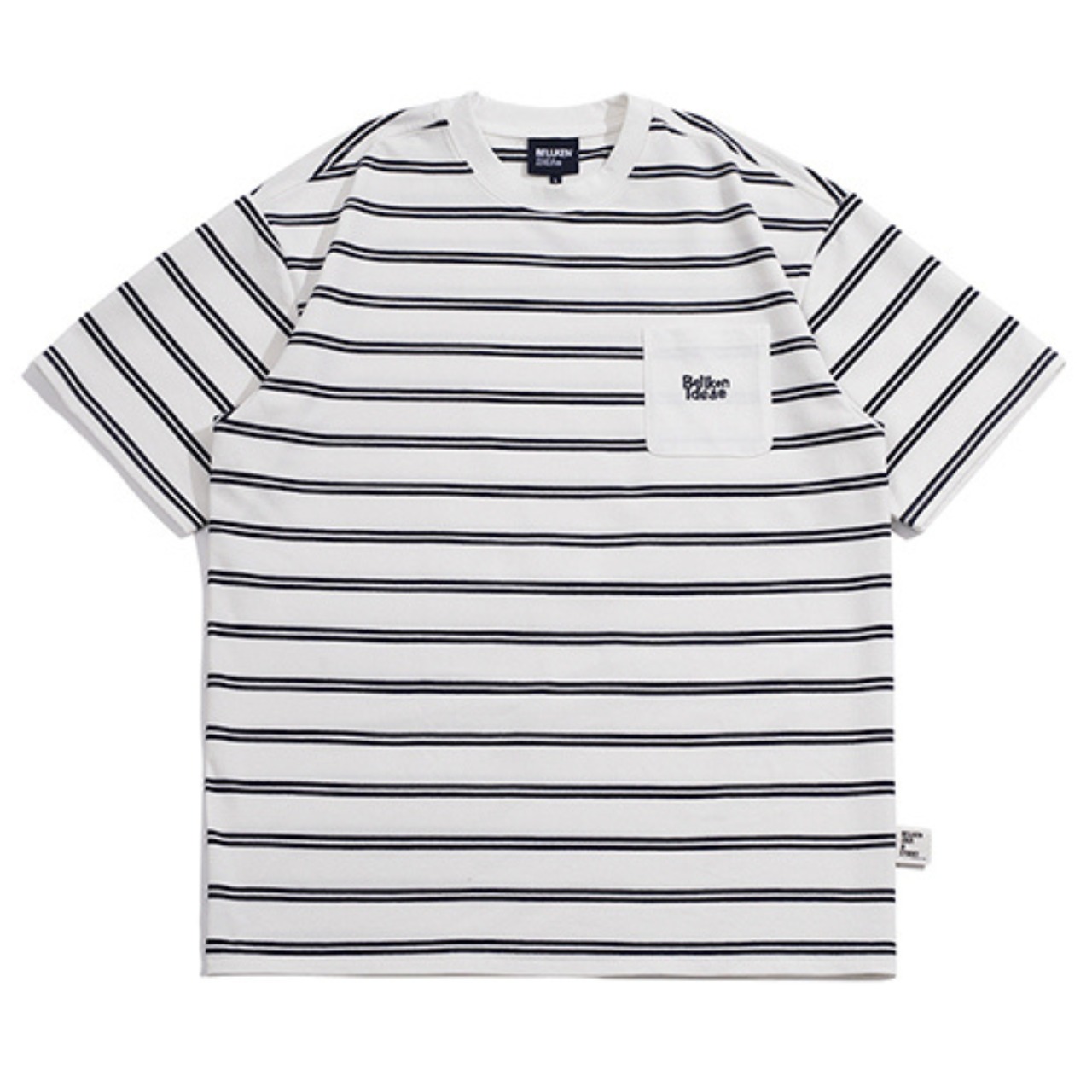 Oversized stripe t-shirt 0629 - 7