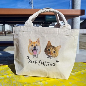 猫さん写真で作るミニトートバッグ（猫 ネコ ねこ 愛猫写真で♪）